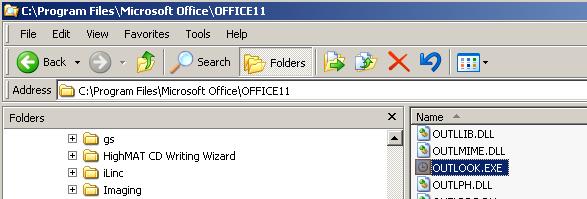 Outlook.exe path