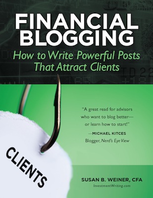 Susan Weiner of InvestmentWriting.com: With dictation software, "you can boost your productivity by capturing your blog post ideas or full-fledged posts when inspiration strikes."